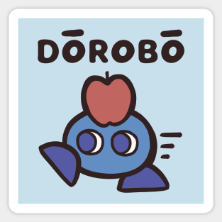 DOROBO - Cryptic Nihongo - Cartoon Thief with Japanese Sticker